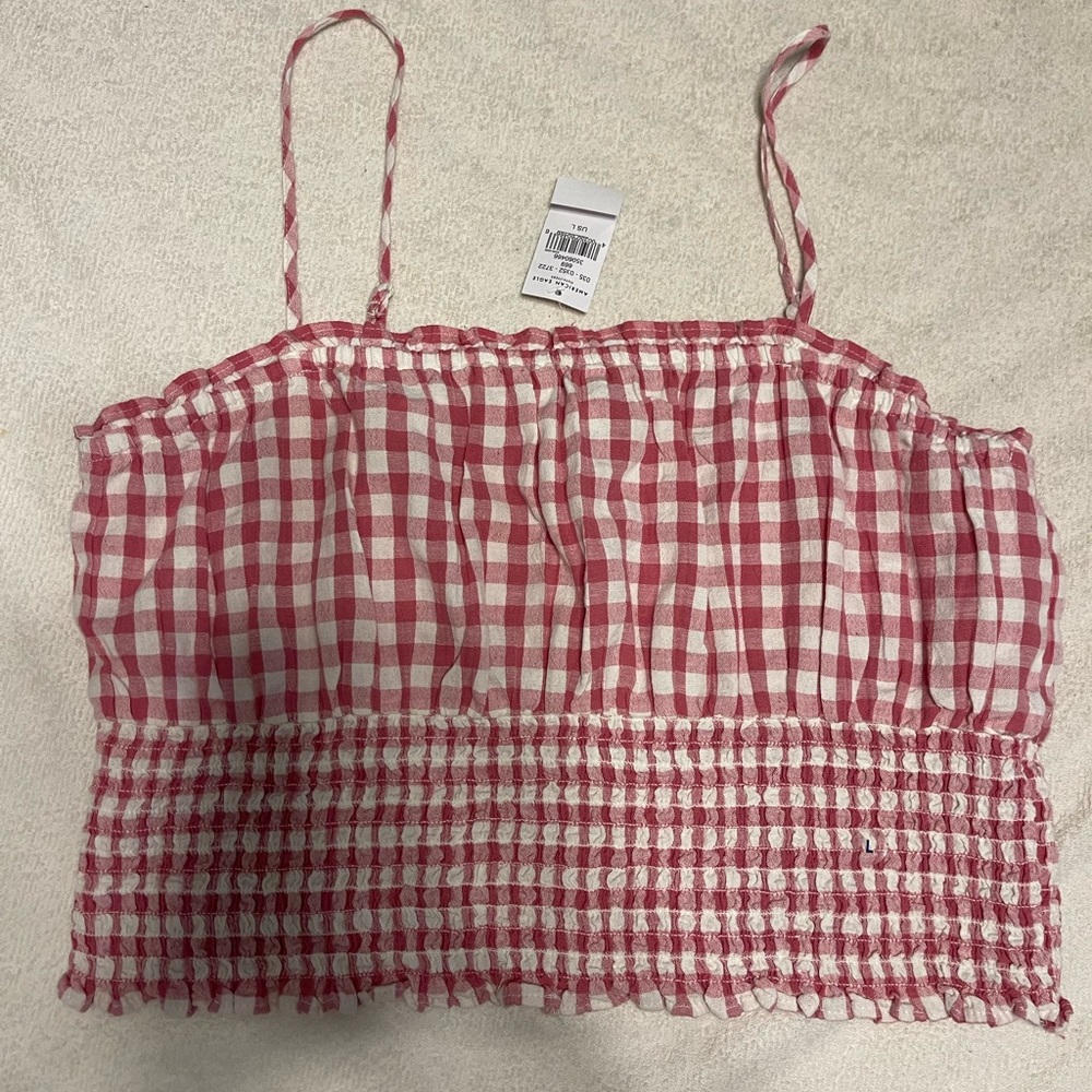 Gingham crop top